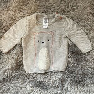 Just one you By Carters baby Bear sweater. Size 3M